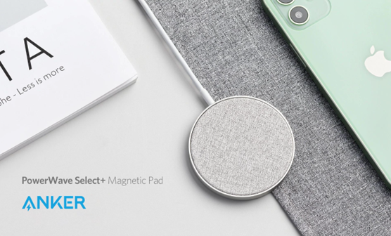 Anker PowerWave Select+ Magsafe Şarj Cihazı A2566 Beyaz Kablosuz Manyetik