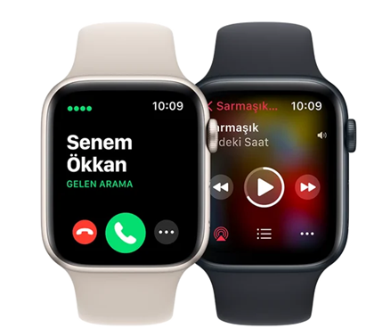 Apple Watch SE GPS 44mm MNJP3TU Yıldız Işığı Alüminyum Kasa ve Yıldız Işığı Spor Kordon