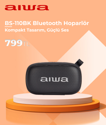 Aiwa BS-110BK Bluetooth Hoparlör Siyah
