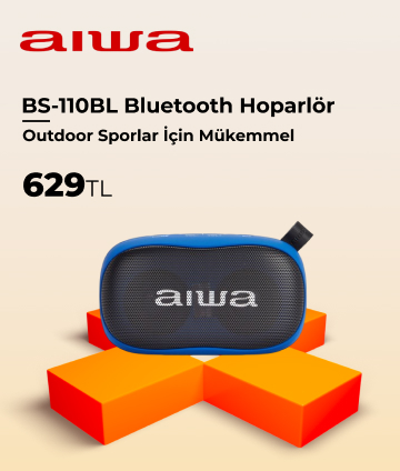Aiwa BS-110BL Bluetooth Hoparlör Mavi