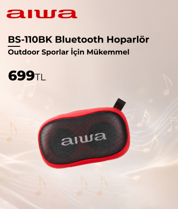 Aiwa BS-110RD Bluetooth Hoparlör Kırmızı
