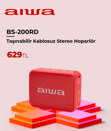 Aiwa BS-200RD Bluetooth Hoparlör Kırmızı