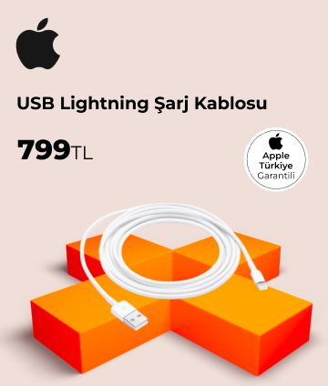 Apple USB Lightning Şarj Kablosu (2m)