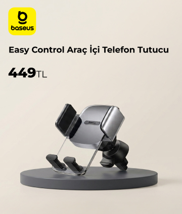 Baseus Easy Control Araç İçi Telefon Tutucu (Air Vent)-Siyah SUYK000101