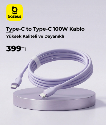 Baseus Pudding Hızlı Şarj Özellikli Type-C to Type-C