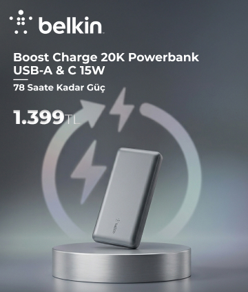 Belkin Boost Charge 20K Powerbank USB-A & C 15W