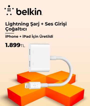 Belkin Lightning Şarj + Ses Girişi Çoğaltıcı