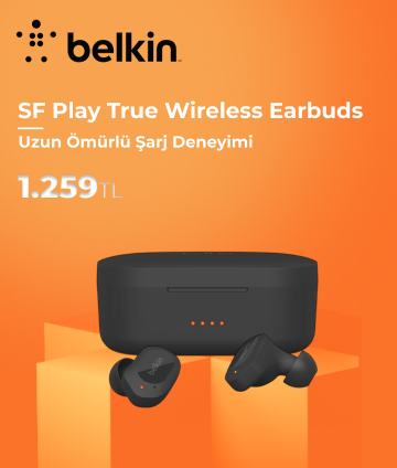 Belkin SF Play True Wireless Earbuds Siyah