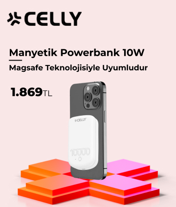 Celly 10W Manyetik Powerbank 10.000 mAh Beyaz