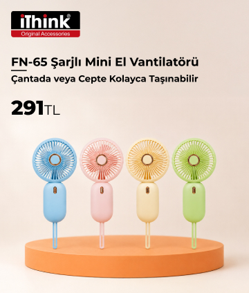 ITHINK FN-65 Şarjlı Mini El Vantilatör Yeşil