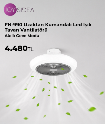 JOYSIDEA FN-990 Uzaktan Kumandalı Led Işık Tavan Vantilatörü