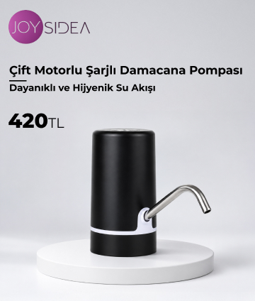 JOYSIDEA WP-200 Çift Motorlu Şarjlı Damacana Pompası
