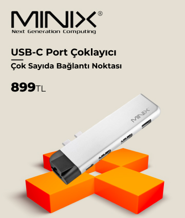 Minix USB-C Port çoklayıcı (MAC için) USB-A SD Micro SD 2xHDMI
