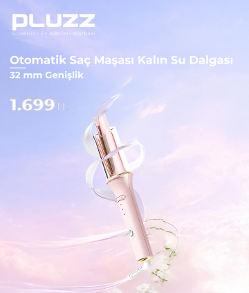 Pluzz HC1 Otomatik Saç Maşası Kalın Su Dalgası 32mm - Pembe
