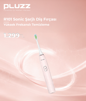 Pluzz R101 Sonic Şarjlı Diş Fırçası - Pembe