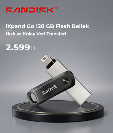 SanDisk iXpand Go SDIX60N-128G-GN6NE 128 GB Flash Bellek