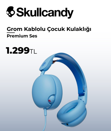 Skullcandy Grom Kablolu Çocuk Kulaklığı Surf Blue S6KAY-R740