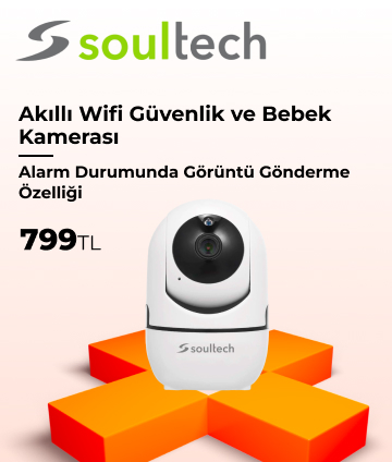Soultech AK001 Akıllı Wifi Güvenlik ve Bebek Kamerası