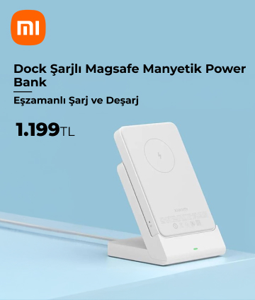 Xiaomi Dock Şarjlı Magsafe Manyetik Power Bank 5000 mAh