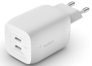 Belkin 2li USB-C 65W PD Gan Şarj Cihazı - Beyaz