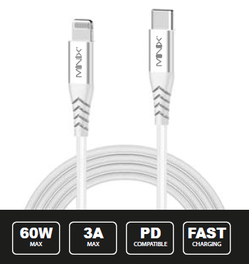 Minix USB-C to Lightning Cable 150cm White