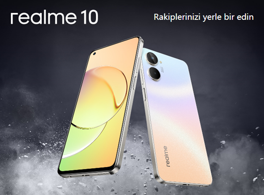 Realme 10 8GB+256GB Gündoğumu Siyahı Akıllı Telefon