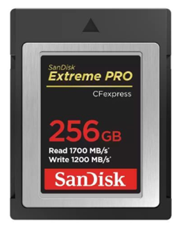 SanDisk Extreme Pro 256 GB 1700 MB/s SDCFE-256G-GN4NN CFexpress Kart