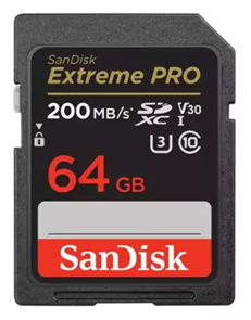 SanDisk Extreme Pro SD UHS I 64GB Card
