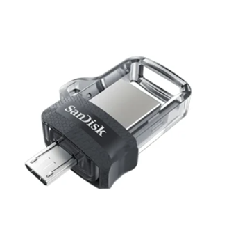 SanDisk Ultra Dual Drive m3 128G Grey Silver