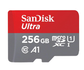 SanDisk Ultra SDSQUAC-256G-GN6MN Class 10 UHS-I U1 A1 256 GB Micro SD Kart