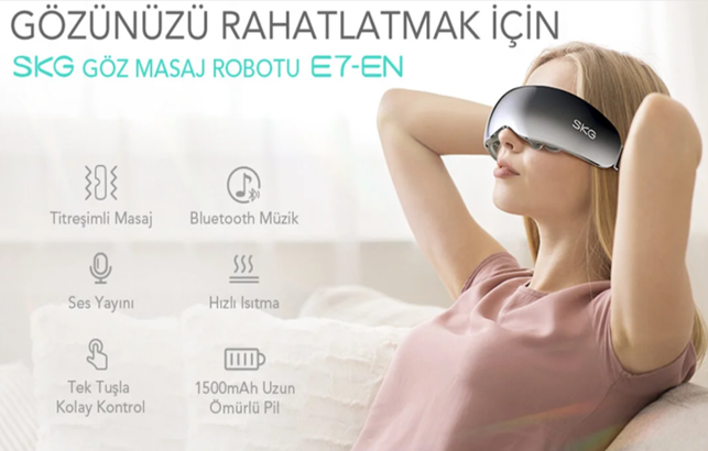 SKG E7 Taşınabilir Akıllı Göz Masaj Robotu