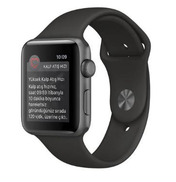 Apple Watch Series 3 GPS 42 mm Gümüş Rengi Alüminyum Kasa ve Beyaz Spor Kordon 4