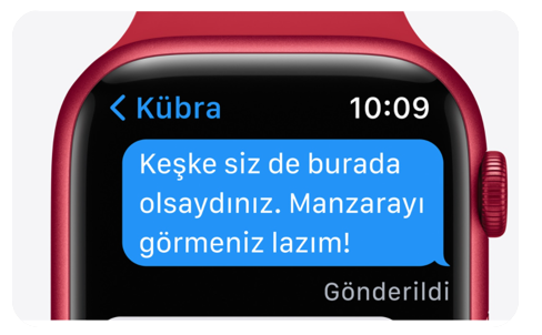 Apple Watch Series 7 GPS 41mm Uzay Grisi Alüminyum Kasa ve Gece Yarısı Spor Kordon 6