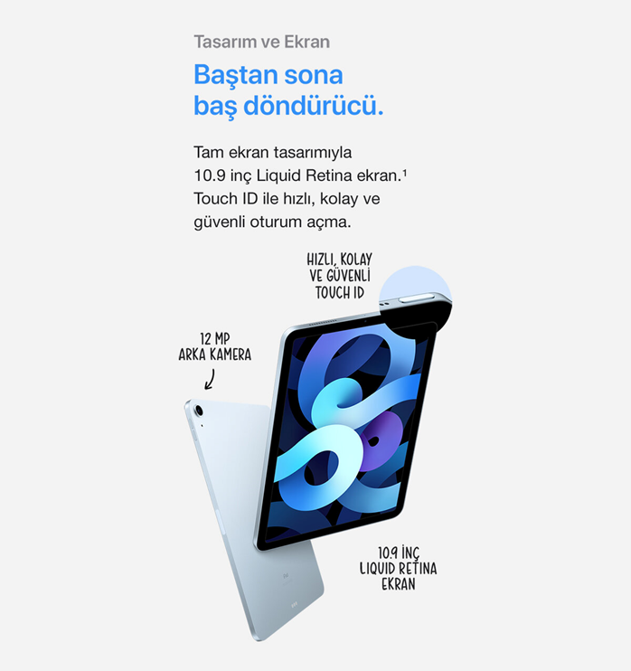 iPad 4Nesil Wi-Fi Rose Gold MYFP2TUA 64 GB 109 Tablet 2