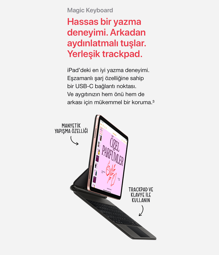 iPad 4Nesil Wi-Fi Rose Gold MYFP2TUA 64 GB 109 Tablet 5