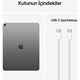Apple iPad Air M4 Wi-Fi + Cellular 256 GB 11" MH7D4TU/A Uzay Grisi Tablet