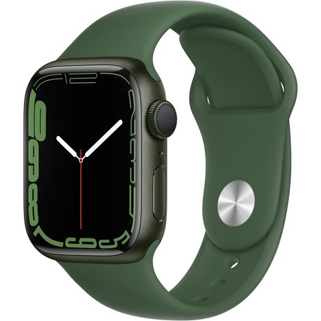 Apple Watch Series 7 GPS 41mm Yeşil Alüminyum Kasa ve Clover Spor Kordon Akıllı Saat