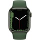 Apple Watch Series 7 GPS 41mm Yeşil Alüminyum Kasa ve Clover Spor Kordon