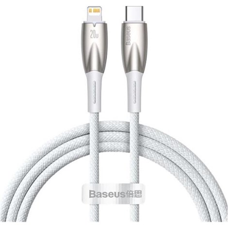 Baseus Glimmer Series 20W 100 Cm Type-C To Lightning Şarj Kablosu - Beyaz