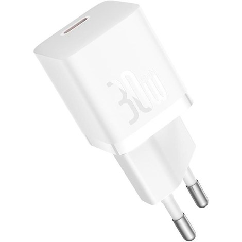Baseus GaN5 Mini 30W Şarj Cihazı - Beyaz