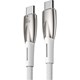 Baseus Glimmer Series Type-C to Type-C 100W Hızlı Şarj Kablosu 1m. - Beyaz