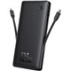 Baseus Airpow Lite Power Bank 10000mAh 22.5W Çift Kablo - Siyah