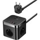 Baseus PowerCombo Cube 7 Portlu  3AC+2U+2C 1.5m Priz 30W - Siyah