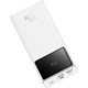 Baseus Star-Lord Dijital Ekranlı Hızlı Şarj Power Bank 30000mAh 22.5W - Beyaz + SimpleSeri Şarj Kablosu USB to Type-C 3A 0.3m - Siyah