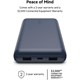 Belkin Boost Charge 20.000 15 W USB A-C Powerbank Mavi