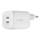 Belkin 2li USB-C 65W PD Gan Şarj Cihazı - Beyaz