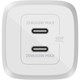 Belkin Dual 45W USB-C  Şarj Cihazı Beyaz