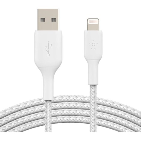 Belkin Örgülü Lightning kablosu 2m Beyaz