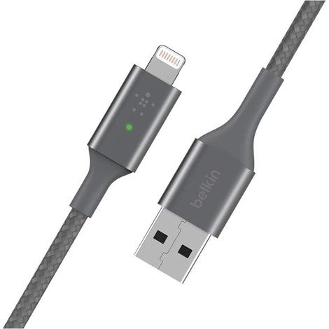 Belkin Smart Led Lightning Kablo1.2M Gri