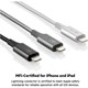 Belkin Smart Led Lightning Kablo1.2M Gri